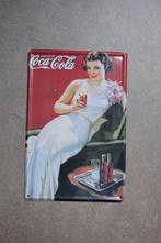 Coca cola metalen bord, Ophalen of Verzenden, Gebruikt, Reclamebord