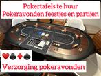Poker tafels te huur | poker avond | poker feestje, Ophalen of Verzenden, Nieuw