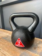 Kettlebell 12kg, zwart. Merk: Iron Gym, Sport en Fitness, Ophalen of Verzenden, Zo goed als nieuw