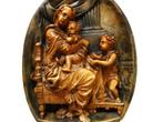 Reliëf plaquette Madonna met de stoel nar Rafaëllo Rafaël, Ophalen of Verzenden