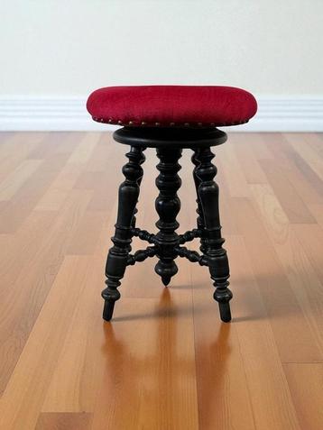 vintage pianosstoel / tabouret / kruk beschikbaar voor biedingen