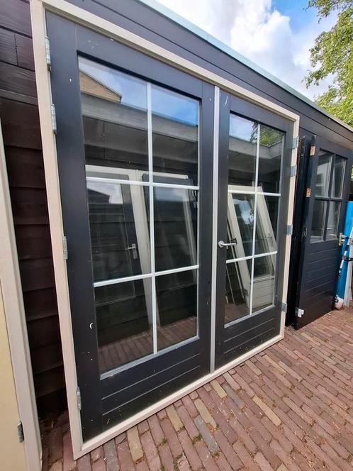 Openslaande tuindeuren dubbel glas deuren terrasdeuren pui, Doe-het-zelf en Verbouw, Deuren en Horren, Zo goed als nieuw, Buitendeur