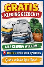 Kleding gezocht in Driebergen-Rijsenburg, Ophalen, Gedragen