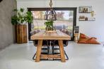 Oud eiken eettafel 300x100x8, Huis en Inrichting, Tafels | Eettafels, Ophalen, 100 tot 150 cm, Eikenhout, 200 cm of meer