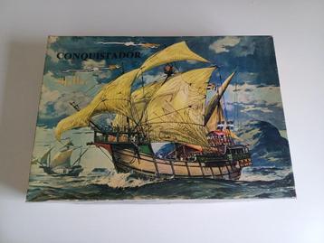 Vintage Model ship Heller Conquistador Ref L875 1971 nieuwe beschikbaar voor biedingen