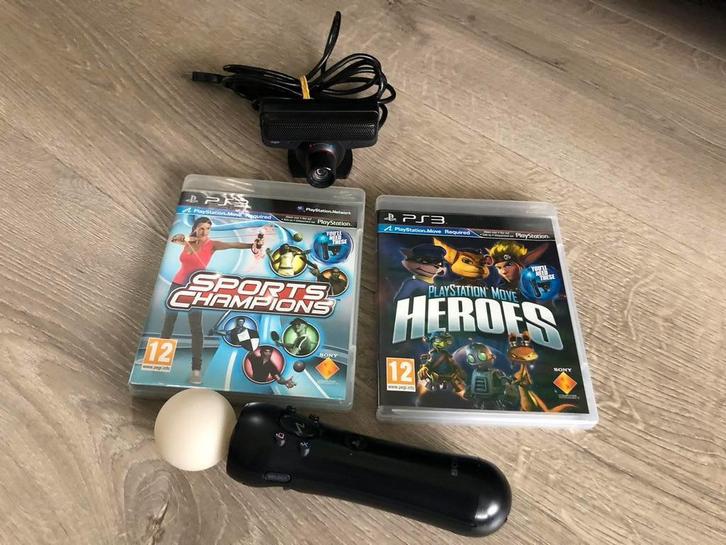 Playstation 3/PS3 MOve Motion Pakket:controller,camera, 2gam, Spelcomputers en Games, Spelcomputers | Sony PlayStation Consoles | Accessoires