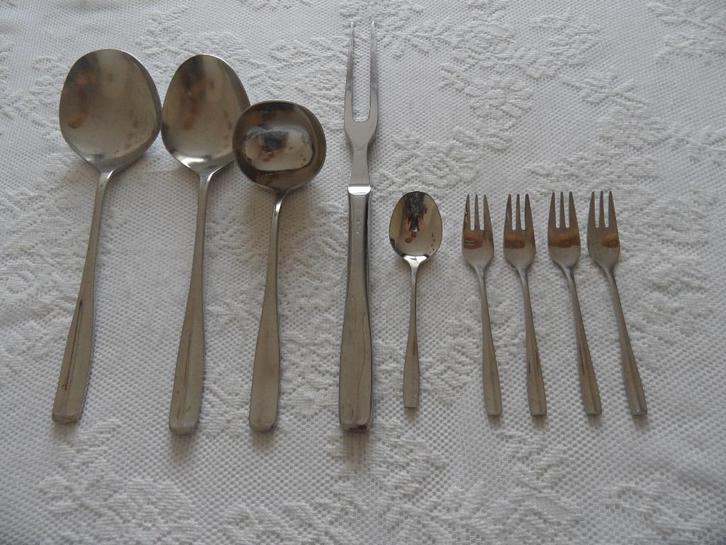 gero zilduro 725 (mondetti) bestekaanvulling, Antiek en Kunst, Antiek | Bestek, Ophalen of Verzenden