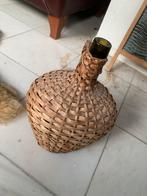Wijnfles in rieten mand, Ophalen of Verzenden