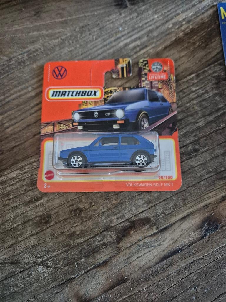 Matchbox Volkswagen golf mk1 blauw, Ophalen of Verzenden, Nieuw, Auto