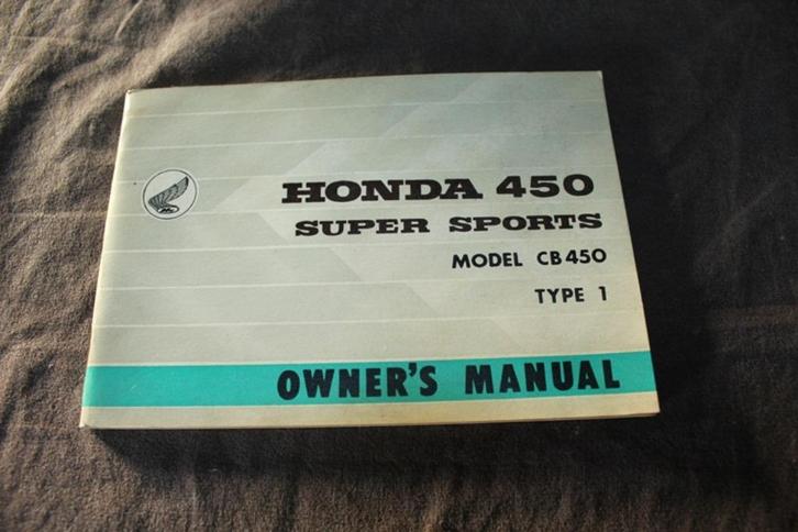 Honda CB450 Super Sports 1966 motorcycle owner's manual K0, Motoren, Handleidingen en Instructieboekjes, Honda, Ophalen of Verzenden