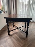 Antieke Uitschuifbare Houten Tafel Engelse Stijl, Huis en Inrichting, Tafels | Eettafels, Ophalen, Gebruikt, 100 tot 150 cm, Vierkant