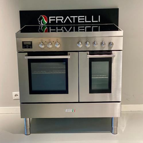 WEEKEND DEAL: Fratelli Milano 90 cm Inductiefornuis, Witgoed en Apparatuur, Fornuizen, Zo goed als nieuw, Vrijstaand, Inductie