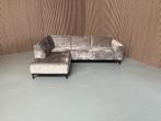 GRATIS LEVERING Velvet Hoekbank Grijs 260x190 SHOWROOMMODEL, Huis en Inrichting, Banken | Bankstellen, 250 tot 300 cm, Nieuw, Ophalen of Verzenden