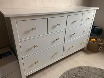 Ikea Hemnes Ladekast 8 Lades - Wit Gebeitst beschikbaar voor biedingen