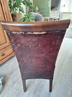 Eetkamerstoelen, Huis en Inrichting, Stoelen, Ophalen, Gebruikt, Bruin, Leer
