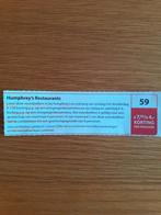 HUMPHREYS RESTAURANTS 7,50/4,- KORT PER PERSOON!, Drie personen of meer, Kortingsbon, Overige typen