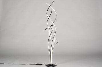 led vloerlamp zwart of staal rvs bank hoekbank fauteuil lamp beschikbaar voor biedingen