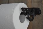 WC ROLHOUDER ~ gietijzer krul bruin~ STOER LANDELIJK, Ophalen of Verzenden, Nieuw, Bruin, Overige typen