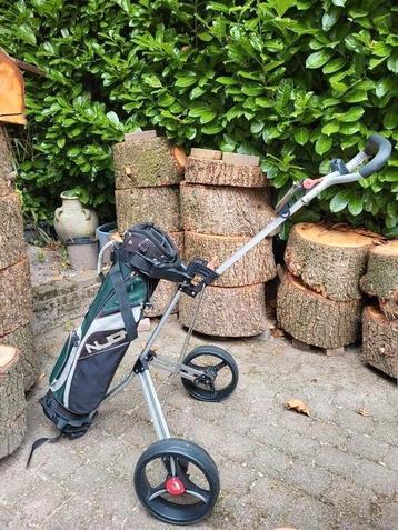 Golftrolly golfkar Tour Eagle met NJOY golftas tas en trolly beschikbaar voor biedingen