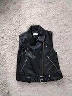 Zwart Only Gilet XS - Leerlook met Ritszakken, Kleding | Dames, Bodywarmers, Only, Zwart, Ophalen of Verzenden, Zo goed als nieuw