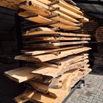 Partij Boomstamplanken - Gedroogd & Geschuurd, Doe-het-zelf en Verbouw, Hout en Planken, Ophalen, 25 tot 50 mm, Zo goed als nieuw