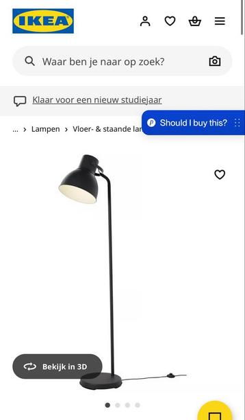 IKEA Hektar Vloerlamp - Industrieel Design beschikbaar voor biedingen