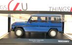 Minichamps 1:18 Mercedes-Benz G-Klasse LWB (W460) blauw, Hobby en Vrije tijd, Modelauto's | 1:18, Nieuw, Ophalen of Verzenden