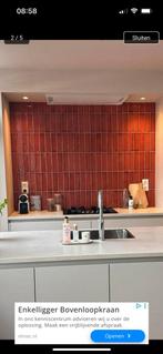 Bruin rode keramische wandtegel Nijhof - nieuw, Doe-het-zelf en Verbouw, Tegels, Ophalen, Nieuw, Minder dan 20 cm, 20 tot 40 cm