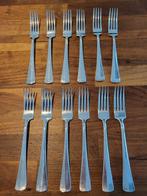 Haags lofje dinervorken SOLA 100 verzilverd 12 stuks, Huis en Inrichting, Keuken | Bestek, Ophalen of Verzenden, Zo goed als nieuw