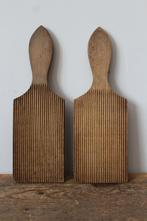 Oude brocante houten boterschrapers Nr.1 *Pronck & Praal*, Ophalen of Verzenden