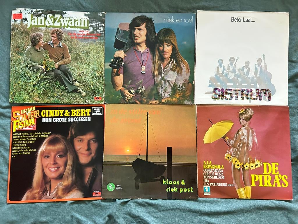 9 LP's Nederlandse Duo's (ook per stuk te koop), Cd's en Dvd's, Vinyl | Nederlandstalig, Gebruikt, Levenslied of Smartlap, 12 inch