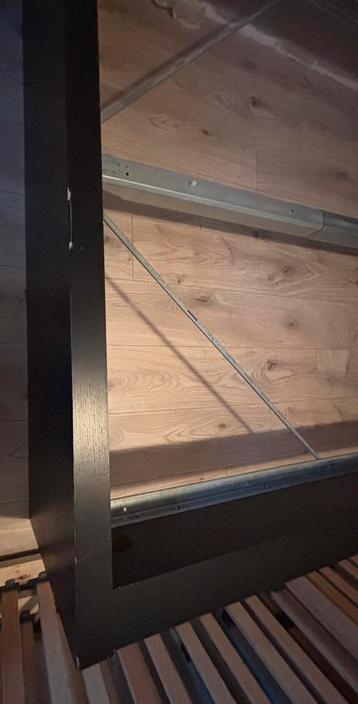 IKEA bed Malm zwart/bruin - afbeelding 2