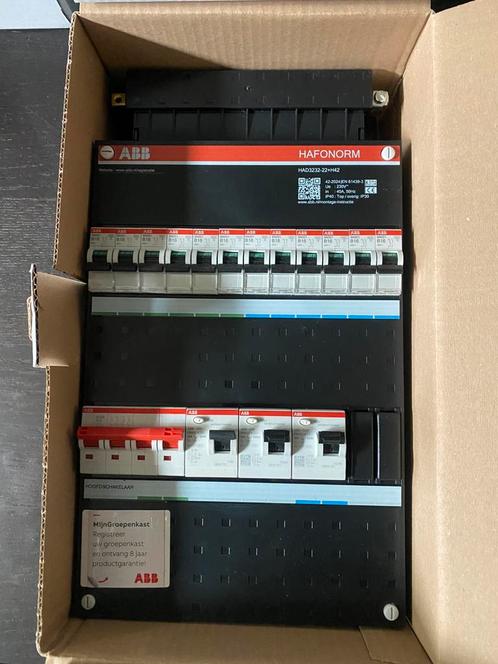 Abb groepenkast nieuw, Doe-het-zelf en Verbouw, Elektra en Kabels, Nieuw, Kabel of Snoer, Ophalen
