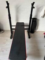 Fitness bankje incl (halter) rekje, Ophalen of Verzenden, Zo goed als nieuw, Fitnessbank