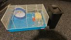 Hamster kooi en voerbak, drinkflesje, looprat, Kooi, Gebruikt, Minder dan 75 cm, Hamster