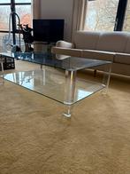 Glazen salon tafel, Ophalen, Gebruikt, 100 tot 150 cm, 50 tot 100 cm