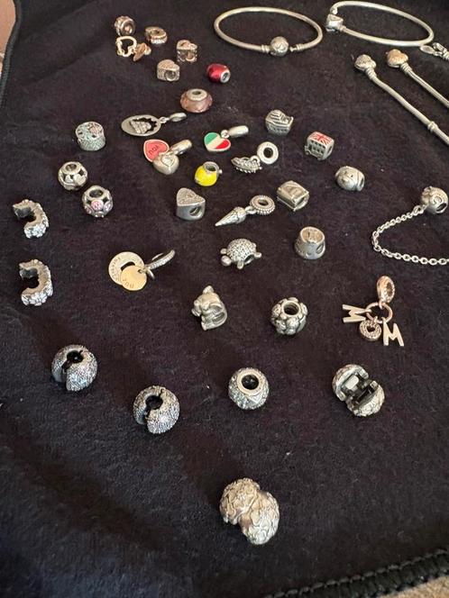 Pandora bedels, clips en armbanden, Sieraden, Tassen en Uiterlijk, Piercings, Zo goed als nieuw, Zilver, Ophalen of Verzenden