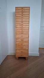 houten ladekast, Huis en Inrichting, Kasten | Ladekasten, Ophalen, Minder dan 50 cm, 5 laden of meer, 100 tot 150 cm