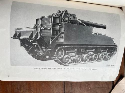 WO2 Amerikaans 8 Inch Howitzer voorschriften set KL 1945, Verzamelen, Militaria | Tweede Wereldoorlog, Landmacht, Boek of Tijdschrift