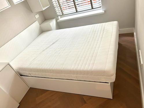 (140x200cm) Hybrid mattress, firm/white, Queen, Huis en Inrichting, Slaapkamer | Bedden, Zo goed als nieuw, Tweepersoons, 140 cm