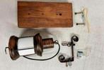 Alessio Wandlamp lantaarn brons op plank Vintage industrieel, Glas, Nieuw, Ophalen of Verzenden, H