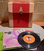 Vintage platenkoffer met singles, Ophalen of Verzenden