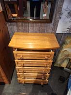 Compacte ladekast in goede staat, Huis en Inrichting, Kasten | Ladekasten, Ophalen, Eikenhout, 5 laden of meer, Onbekend