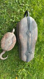 Oude scheepsblokken, Watersport en Boten, Ophalen, Gebruikt, Lijn of Blok