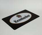 Krombacher bier logo reclamebord van metaal wandbord deco, Verzamelen, Biermerken, Ophalen of Verzenden, Nieuw, Reclamebord, Plaat of Schild