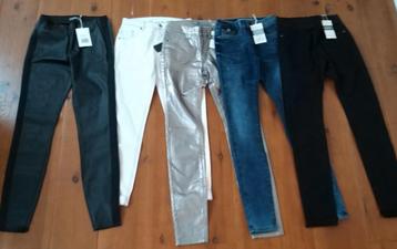 Pakket set van 5 nieuwe (jeans) broeken XS 34 *twv €360* beschikbaar voor biedingen