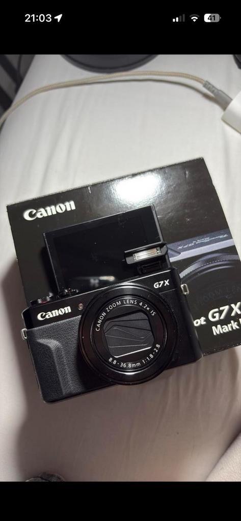 Canon G7X mark ii - enkel ophalen Antwerpen, Audio, Tv en Foto, Fotocamera's Digitaal, Zo goed als nieuw, Canon, 4 t/m 7 keer