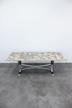  Berthold Müller 60s  salontafel bijzettafel marmer graniet, Ophalen, Metaal of Aluminium, Zo goed als nieuw, Onbekend