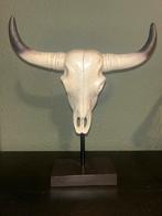 Decoratieve Stierenhoorn op Standaard, Huis en Inrichting, Woonaccessoires | Overige, Ophalen of Verzenden, Gebruikt