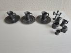 Tinnen miniatuur servies set, 12 delig, Ophalen of Verzenden